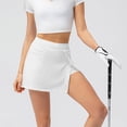 thumbnail image 4 of Cameland Jupe de Tennis Fendue pour Femmes, Faux Deux-Pièces, Course, Décontractée, Été, Sports, Exercice, Cyclisme, Shorts, Gym, Yoga, 4 of 7