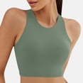 thumbnail image 2 of Sentmoon Bikini Tops for Women Large Bust Curvy Womens Bathing Suits Tummy Control Push Up Solid Color Oversized Spaghetti Strap Backless Swimsuits for Women Summer Beach Must Haves, 2 of 9