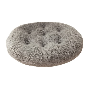 Meitianfacai Coussin de Chaise Solide 10,24 Pouces Forme Ronde Super Doux et Confortable Coussin de Siège pour Chaise de Salle à Manger Chaise de Cuisine Sofa, Gris