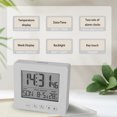 thumbnail image 4 of Digital Alarm Clock with Background Lighting Lcd Display Temperature Monitor Snooze Alarm with Smart Clock Calendar, 4 of 6