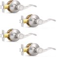 thumbnail image 1 of Passage Door Lock Lever Handle for Hallway and Closet Keyless Satin Nickel Interior Door Locksets, 1 of 7