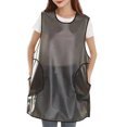 thumbnail image 2 of Hicess Apron Fastener Tape Fixation Back Mesh Design Waterproof Oilproof Leak-proof Breathable Sleeveless Apron Home Supply, 2 of 8