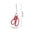 Red, variant on tumgatte Stainless Steel Multifunctional Set Student Scissors Handicraft Two-color Scissors Home Teaching Materials Office Gift Scissors Up to 45% off