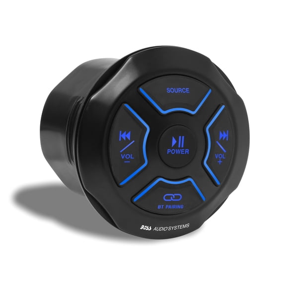 BOSS Audio Systems MGR150B Marine Audio Stereo System Gauge Receiver – Bluetooth Head Unit, Digital Media, No CD Player, MP3, Built-in 2 Channel Amplifier, Weatherproof, USB Audio, USB Charging