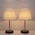 thumbnail image 1 of Lampes de Table Modernes - Lampes de Chevet et de Bureau, Petites Lampes de Table de Nuit, Ensemble de 2, 1 of 7