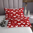 thumbnail image 3 of Erosebridal Kawaii Love Heart Coverlet Set Queen, Red Bedding Set, Cartoon Decor 3 Pieces, 3 of 5