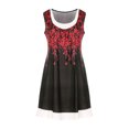 thumbnail image 4 of EGNMCR Robes d'Été Femmes Tendance Mode Femme Décontractée Sans Manches Imprimé Col Rond Faux Deux Pièces Gilet Robe Débardeur, 4 of 8
