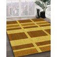 thumbnail image 3 of Ahgly Tapis Rectangulaire Lavable en Machine Intérieur Transitionnel Acajou Brun, 5 Pieds x 8 Pieds, 3 of 7