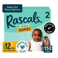 thumbnail image 1 of Couches Rascals Premium, Taille 2, 152 unités, 1 of 13