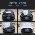 thumbnail image 5 of Universal Half Car Cover Waterproof Outdoor Cover Oxford Sun Rain Uv Protection Dustproof Snowproof Car Body Cover for SUV Sedan, 5 of 5