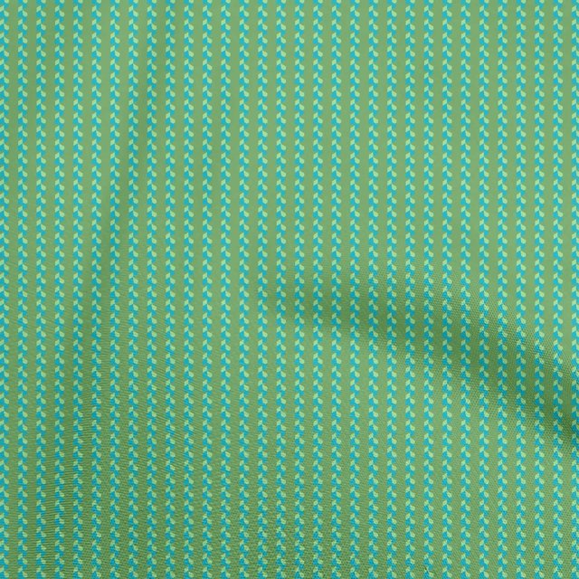 oneOone Viscose Jersey Green Fabric Geometric Craft Projects Decor Fabric Printed By The Yard 60 Inch Wide
