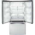thumbnail image 3 of GE 18.6 Cu. Ft. Counter-Depth French-Door Refrigerator Fingerprint Resistant Stainless Steel - GWE19JYLFS, 3 of 5
