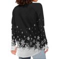 thumbnail image 3 of Hauts de Noël pour Femmes Haut à Imprimé de Noël pour Femmes Col Rond Manches Raglan Manches Longues Haut à Manches avec Passe-Pouce Hauts de Noël pour Femmes, 3 of 5
