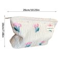 thumbnail image 2 of SMihono Closet Organizers and Storage for Clothes Fresh Floral Cosmetic Bag Travel Portable Storage Large Capacity Canvas Cosmetic Bag Storage Trunks and Bag, 2 of 2