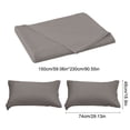 thumbnail image 3 of Birdeem Queen Size Bed Sheet Set with Pillowcases, 3-Piece Polyester Deep Pocket Sheets, Easy Care Wrinkle Free Solid Color Bedding, Fits Mattress Up to 16 Inches, 3 of 9