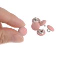 thumbnail image 4 of Unique Bargains 10pcs 16L Fabric Cloth Covered Button 10mm Round Metal Shank Sewing Buttons for Suits Dress Blouses, Pink, 4 of 5