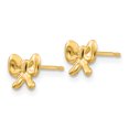 thumbnail image 2 of Boucles d'Oreilles Nœud en Or Jaune 14k Flèche, 2 of 7