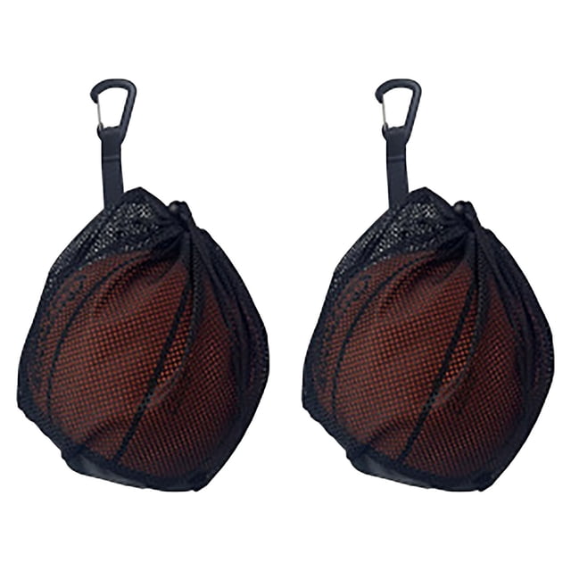 Single Mesh Ball Bag for Basketball Soccer & Volleyball, Drawstring Trial Storage Mesh Bag, Lightweight Net Storage with Zipper, Suitable for Men, Women & Athletes