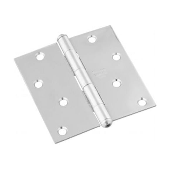 Charnière de Porte, Intérieur, Bord Carré, Acier Inoxydable, 4 Po. -N830-276