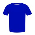 thumbnail image 2 of Birdeem Mode Femme Blouse Décontractée Unie Col Rond Manches Courtes T-Shirt Été Grande Taille Hauts, 2 of 6