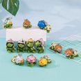 thumbnail image 4 of Turtle Keychain Plush Turtle Keychain with Helmet Metal Ring Funny Soft Fuzzy Backpack Ornament Anti-lost Cute Animal Key Ring Bag Accessories, 4 of 6