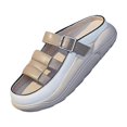 thumbnail image 2 of pitrice Sandales à Enfiler pour Femmes Imperméables Douces Sandales Plates Chaussures 35 Kaki, 2 of 9