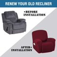 thumbnail image 3 of Super Stretch Recliner Couch Covers Chair Cover Form Fitted Non Slip Reclining Slipcovers for Standard Large Recliner, Soft Thick, 3 of 7