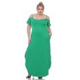 thumbnail image 2 of White Mark Women's Cold Shoulder Maxi Dress, 2 of 6