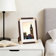 thumbnail image 3 of Plastic Photo Frame Plastic Imitation Brown Corner Solid Wood Texture Photo Frame Tabletop Picture Frame Ornament(1Pcs) Rkxzt, 3 of 7