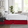 thumbnail image 2 of SGI Bedding 9 Inch Pleated Bed Skirt | Microfiber Bed Skirt | Fade Resistant, Wrinkle Free, Anti-static, Decorative, Extra Storage Space, Clutter-Free | Full, Blood Red, 2 of 6