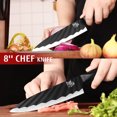 thumbnail image 3 of Dimoedge Ensemble de Couteaux avec Bloc, 13 Pcs Couteau de Chef Ultra Tranchant avec Bloc, Aiguiseur Intégré, 3 of 9