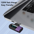 thumbnail image 5 of 6A Digital Display Type C to Type C OTG Adapter for 120W Fast Charging USB C Cable USB2.0 Connector, 5 of 5