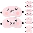 thumbnail image 3 of Bangcool 2PCS Sleeping Mask Cartoon Pig Flower Eye Shade with Ice Pack for Home Travel, 3 of 10