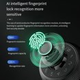 thumbnail image 2 of mmirethe 2pcs/set Door Lock With Keypad Fast Security Double Unlocking Method Of Semiconductor Fingerprint silver, 2 of 6