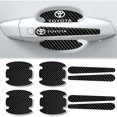 thumbnail image 1 of 8 Pcs Autocollants de Poignée de Porte en Fibre de Carbone Protection Anti-Rayures Protecteur de Tasse de Poignée pour Toyota-, 1 of 5