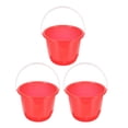 thumbnail image 2 of MOVTOTOP 3Pcs Durable Construction Red PP Water Bucket for Bath Home Use 12.6X7.5X6.3in, 2 of 8
