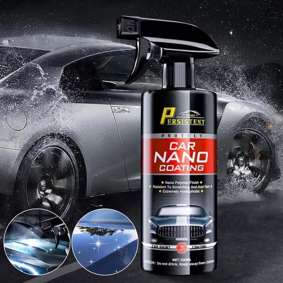 Car Paint Coating,500ML Microcrystalline Polymer Refurbishment Spray Crystal Gloss,Anti-Scratch Anti-Fouling Waterproof UV Resistant 90 Days Long Lasting Quick Wax Polish with Towel Restore Protect