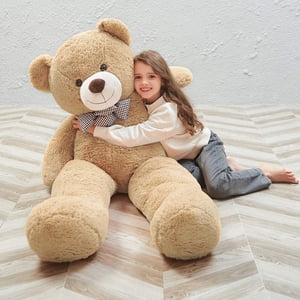 MaoGoLan Big Ours en peluche 55 pouces ours géant animaux farcis grands peluches grandeur vie Teddy pour les enfants adultes