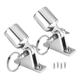 thumbnail image 4 of Rongfmy 2 Pcs Charnières de Pont et Quincaillerie de Tête d'Oeil Convient à un Tube de 1 Pouce Pièces de Réparation Robustes pour Bateau VR Acier Inoxydable de Qualité Marine Charnière 60x18mm, 4 of 9