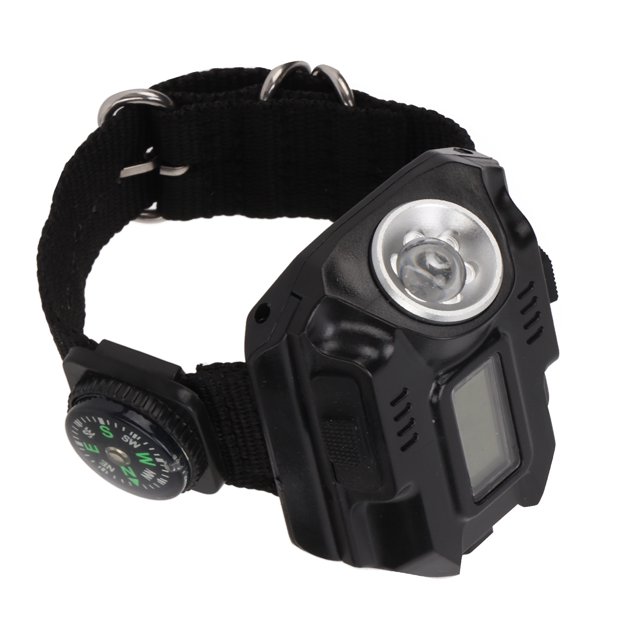 Wrist Watch Torch Light, Rechargeable Battery Adjustable Band Wrist Light Exquisite Workmanship For Mountaineering For Outdoor