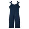 thumbnail image 3 of MIASHUI Girl's Jumpsuits Summer Sleeveless Overalls Kids Round Neck Long Pants Rompers,Navy,5-6 Years, 3 of 5