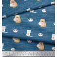 thumbnail image 3 of Soimoi Velvet Fabric Sweet Cat Kids Decor Fabric Printed Yard 58 Inch Wide, 3 of 3