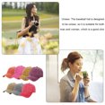 thumbnail image 3 of Cotton Baseball Cap Solid Color Dome Replacement Breathable Summer Sports Sun Easy Matching Outdoor Adjustable Sunproof Hat Headgear Wine Red, 3 of 9