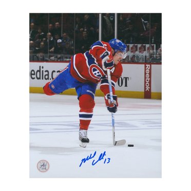 Mike Cammalleri Photo 8x10 d'Action de Match des Canadiens de Montréal Autographiée