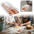 thumbnail image 1 of Stackable Refrigerator Egg Organizer with Automatic Rolling Dispenser for Efficient Kitchen and Fridge Storage, 1 of 6