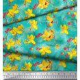 thumbnail image 4 of Soimoi Rayon Fabric Leaves & Floral Artistic Decor Fabric Printed Yard 56 Inch Wide, 4 of 4