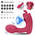 thumbnail image 2 of XBONP Vibromasseur Portable pour Femmes avec Télécommande, Vibromasseur à Point G Stimulateur Jouets Sexuels pour Femmes, Rouge, 2 of 6