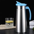 thumbnail image 1 of Seau à Boisson Grande Capacité Pichet d'Eau Froide Distributeurs de Jus pour Fêtes Pichet d'Eau en Acier Inoxydable Distributeur de Boisson pour Réfrigérateur Pichet d'Eau pour Réfrigérateur 1,3 L, 1 of 7