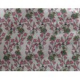 thumbnail image 4 of oneOone Georgette Viscose Fabric Leaves & Floral Block Print Fabric By Yard 42 Inch Wide, 4 of 4