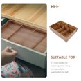 thumbnail image 4 of MasteelfCA Boîte de Rangement en Bois à Multiples Compartiments pour Espèces, Boîte de Rangement, Contenant pour Monnaie de Supermarché, 4 of 9